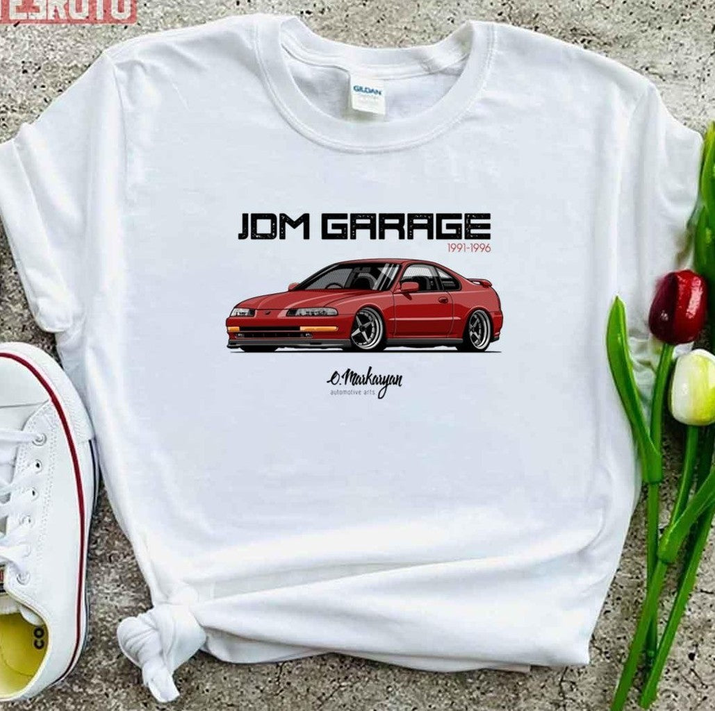 Prelude Iv Red Drift Car Graphic T-Shirt