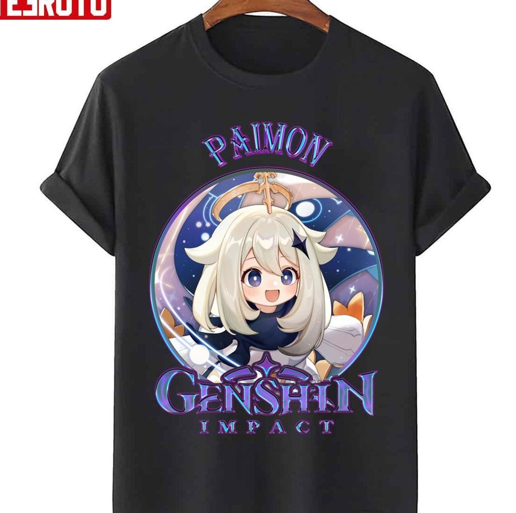 Purple Design Paimon Genshin Impact Unisex Sweatshirt