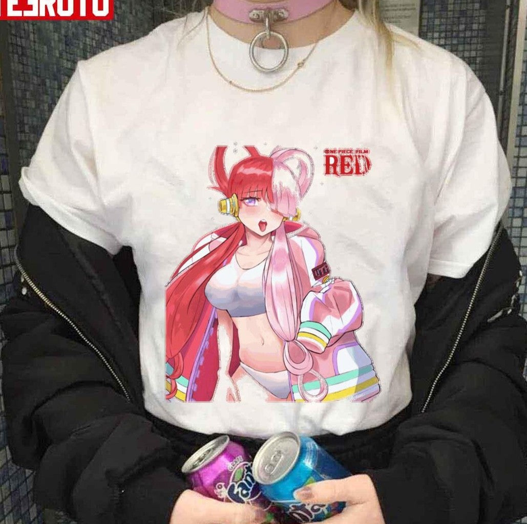 Sexy One Piece Film Red Shanks Red Haired Unisex T-shirt