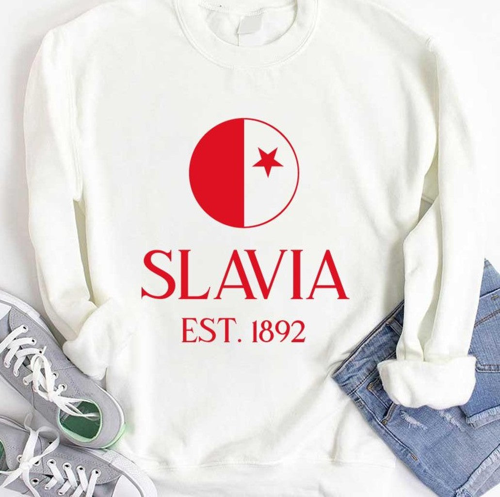 Slavia Praha Est 1892 Design Unisex Hoodie
