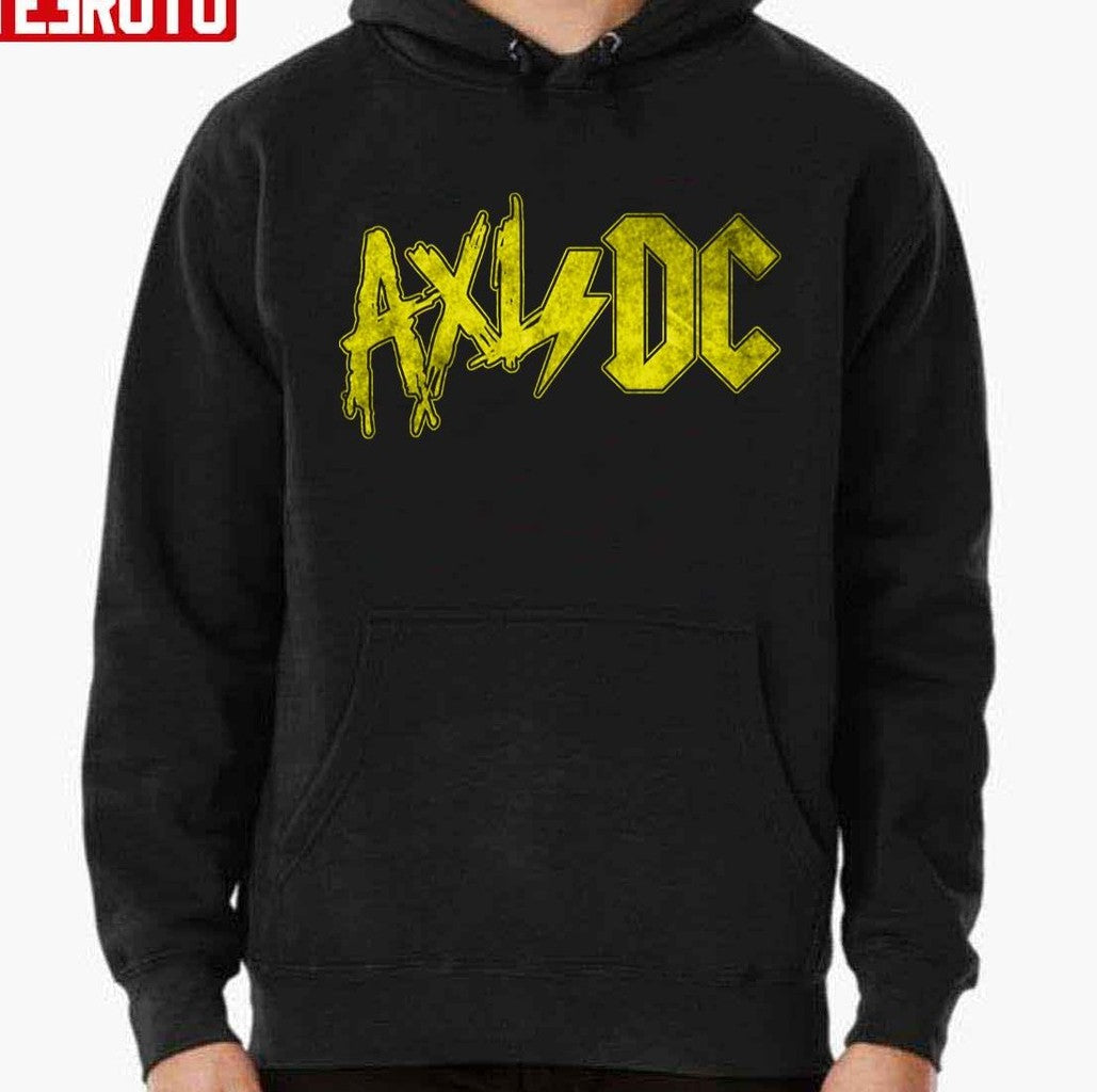 Axl DC ACDC Logo Inspired Yellow Logo Retro Unisex T-Shirt