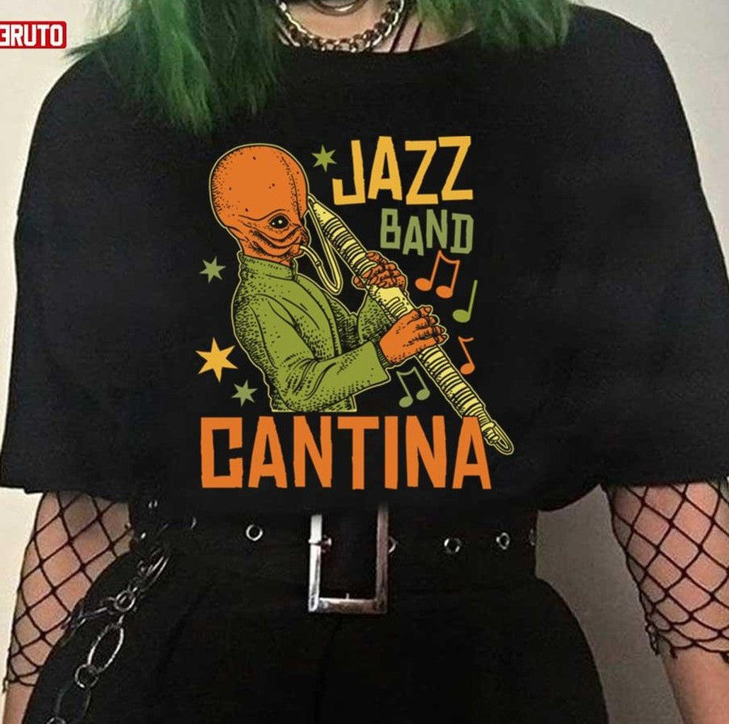 Retro Muisc Design Cantina Jazz Band Unisex T-Shirt