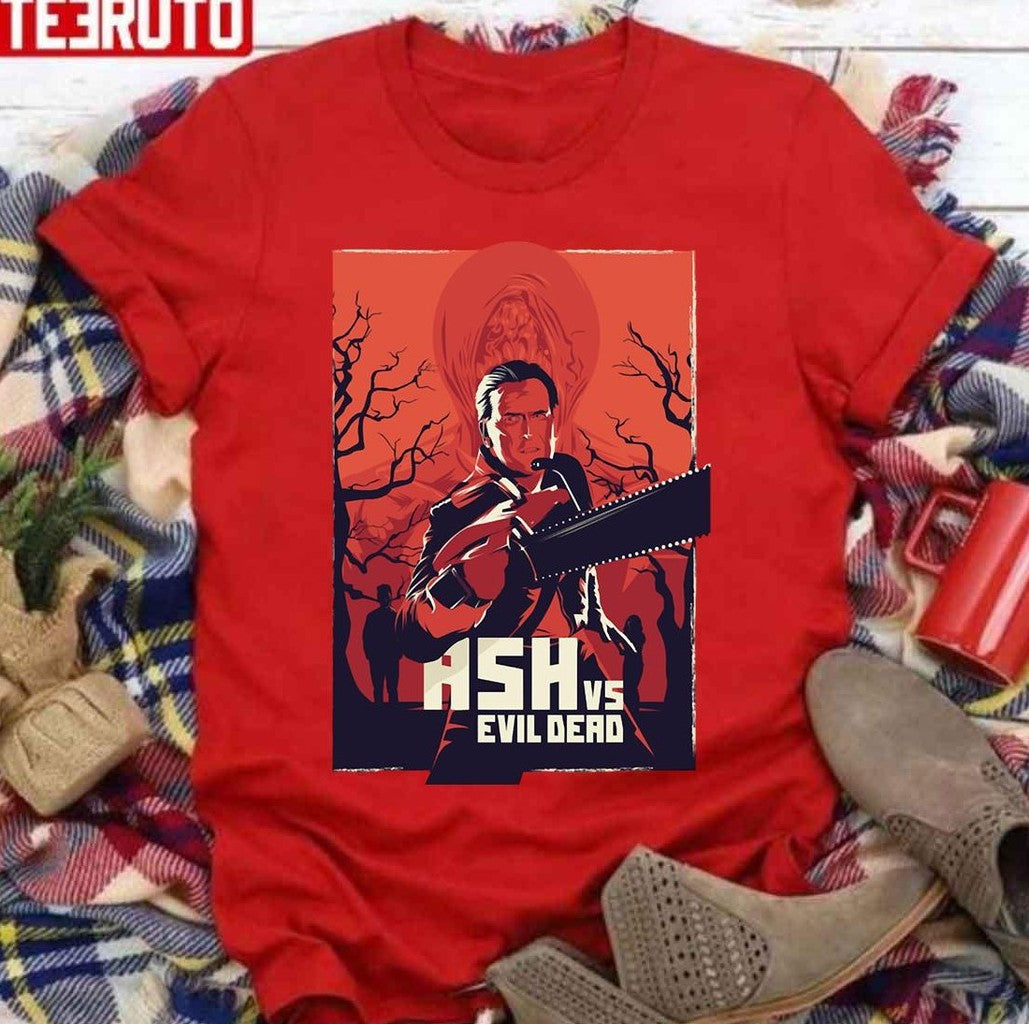 Ash Vs Evil Dead Big Red Chainsaw Vintage Unisex T-Shirt