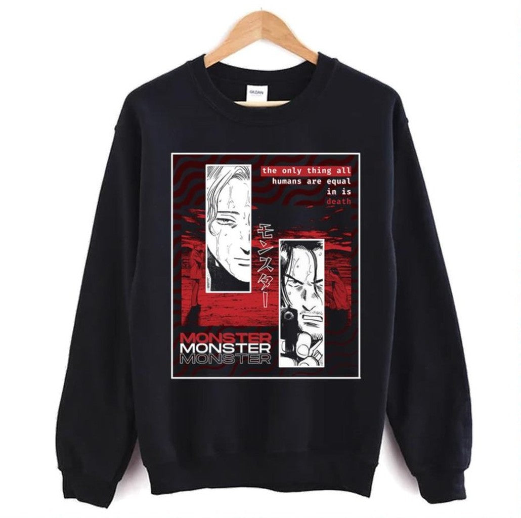 Naoki Urasawa Monster Anime Red Graphic Unisex Sweatshirt