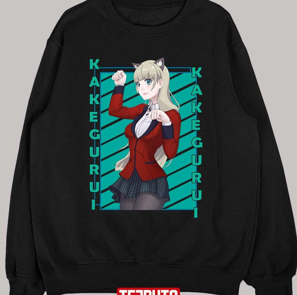 Ririka Momobami Kakegurui Kakegurui Twin Color Stripe Design Unisex T-Shirt