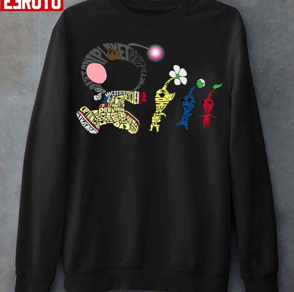 Olimar Typography Rock Pikmin Unisex Sweatshirt