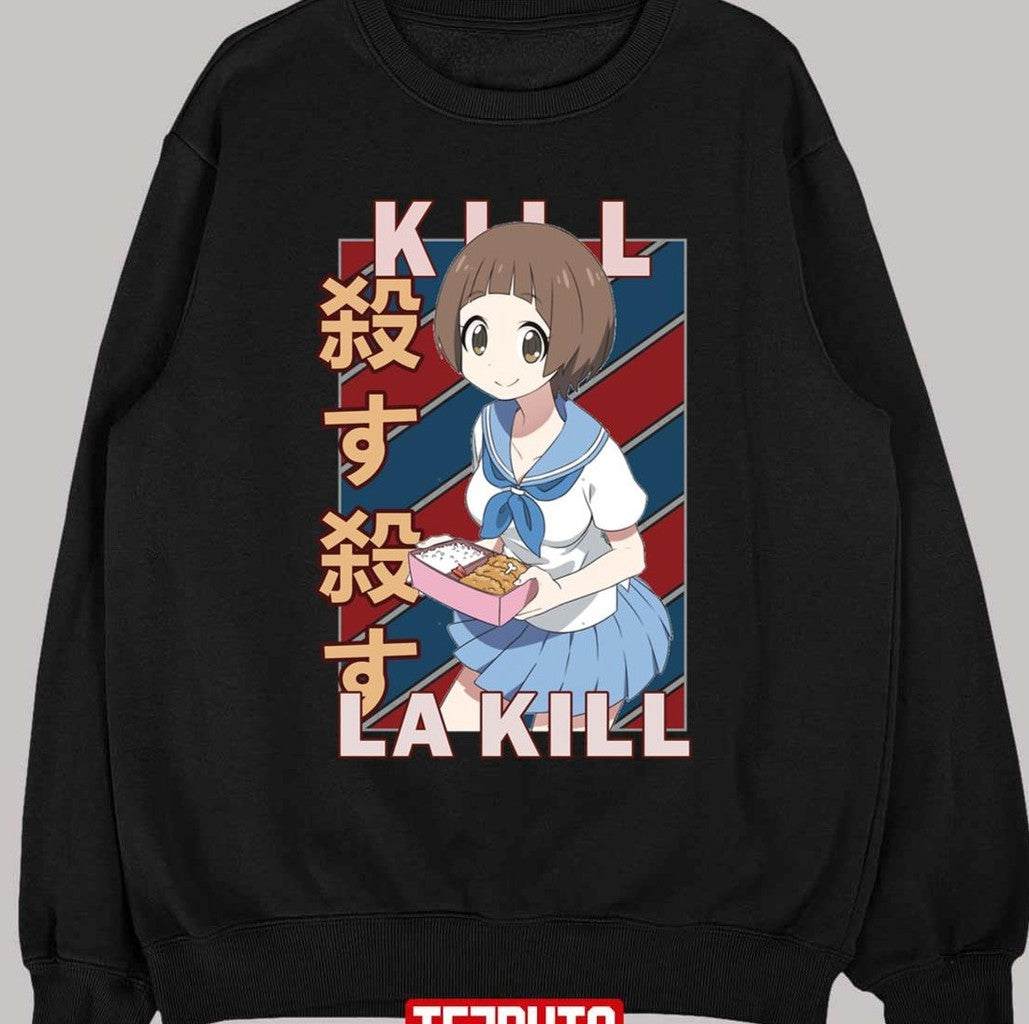 Bento Mako Mankanshoku Kill La Kill Kiru Ra Kiru Retro Blue Red Design Unisex T-shirt