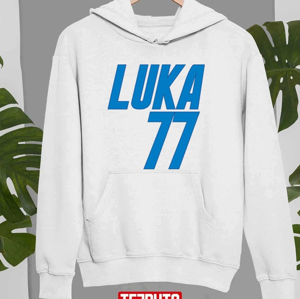 No 77 Luka Doncic Slovenian Professional Basketball Player For The Dallas Mavericks Unisex Sweatshirt