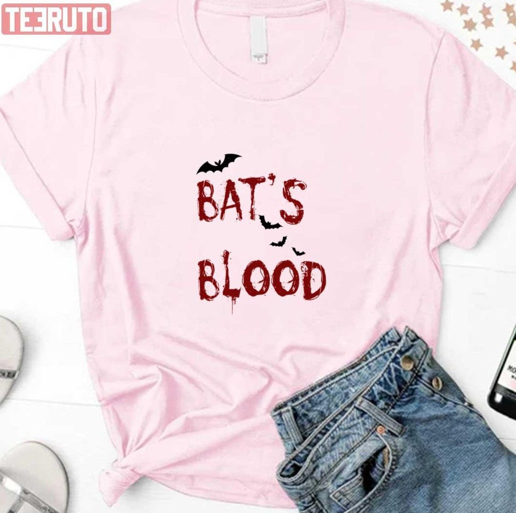 Bat's Blood Red Halloween Unisex T-Shirt