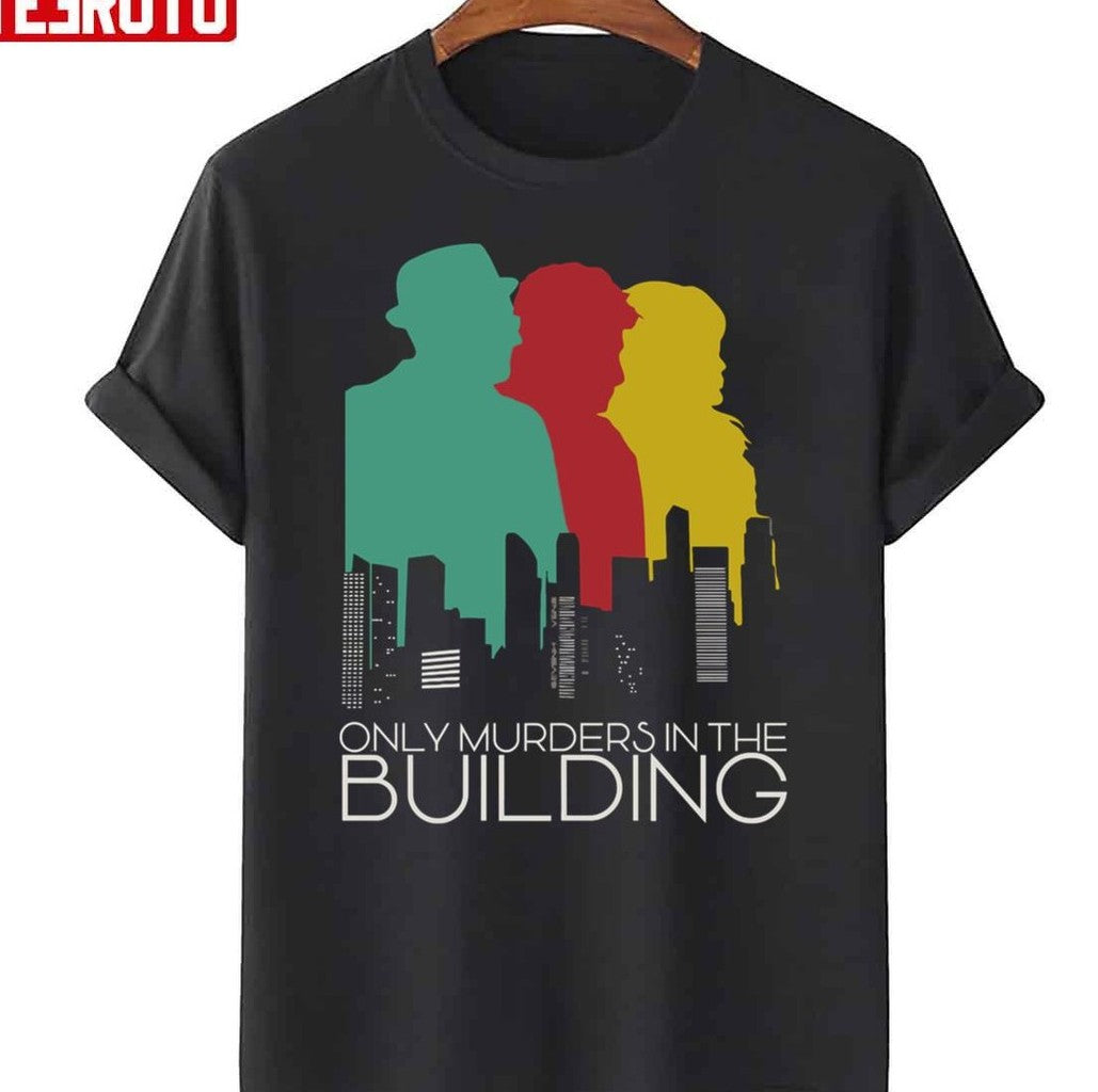 Only Murders With The Building Green Red Yellow Design Unisex T-Shirt