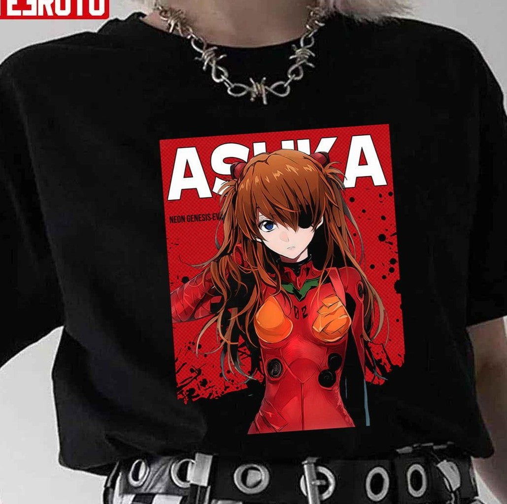 Asuka Langley Soryu Red Comic Neon Genesis Evangelion Unisex T-Shirt
