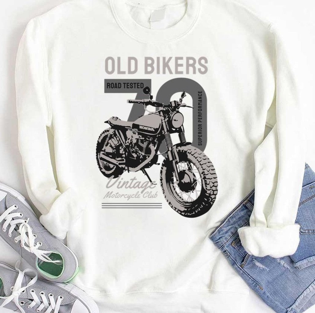 Old Bikers Motorcycle Road Tested Unisex Hoodie