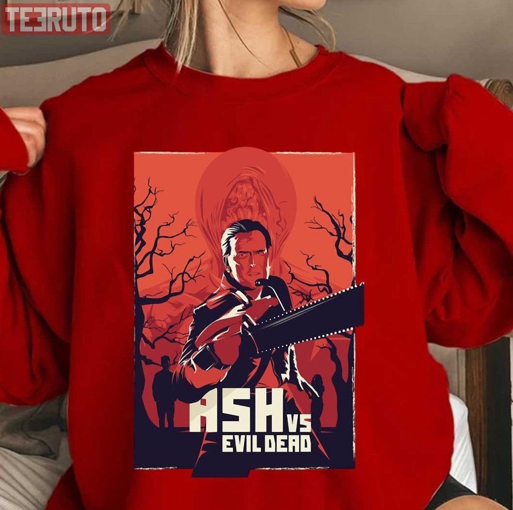 Ash Vs Evil Dead Big Red Chainsaw Vintage Unisex T-Shirt