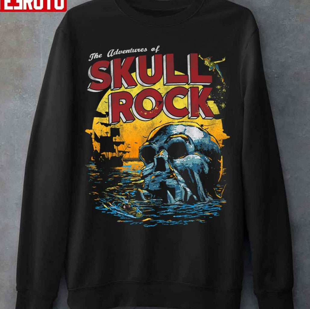 Peter Pan Skull Rock Sunset Premium Halloween Unisex T-Shirt