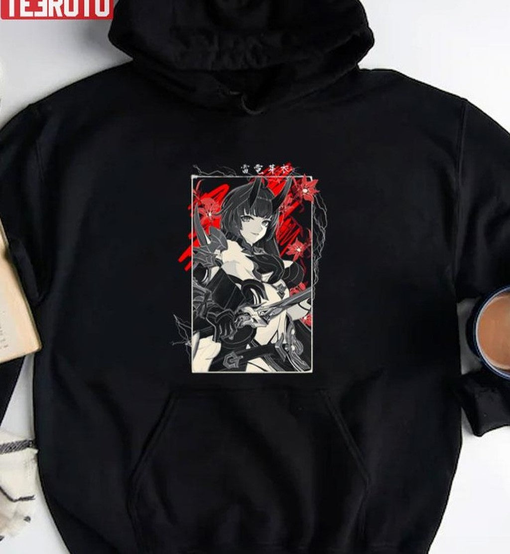 Red Petals And Thunder Herrscher Of Thunder Honkai Impact Unisex T-Shirt