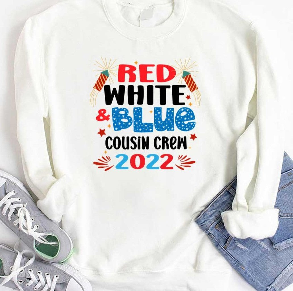 Red White & Blue Cousin Crew 2022 Cousin Crew 4th Of July Unisex T-Shirt