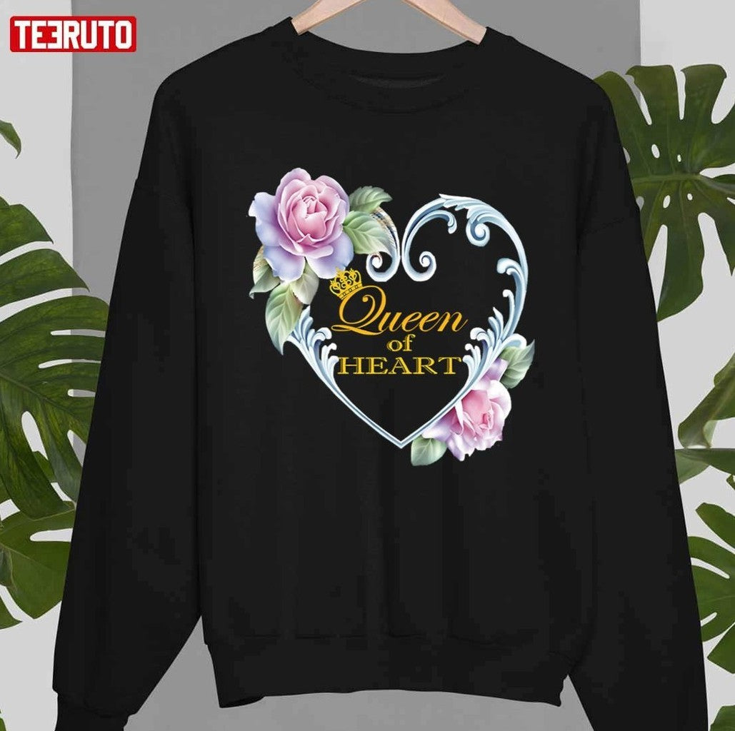 Qoh Queen Of Heart Queen Elizabeth II Unisex T-shirt