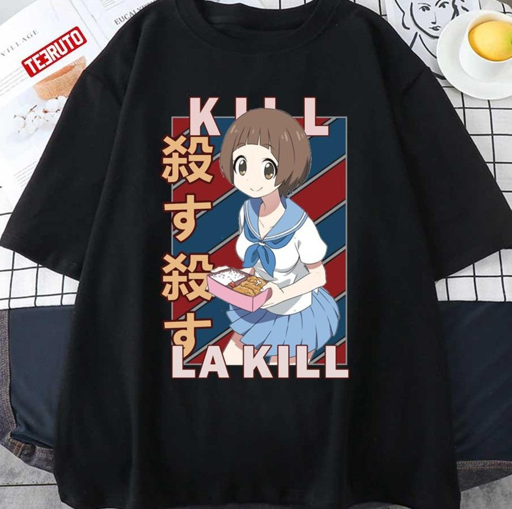 Bento Mako Mankanshoku Kill La Kill Kiru Ra Kiru Retro Blue Red Design Unisex T-shirt