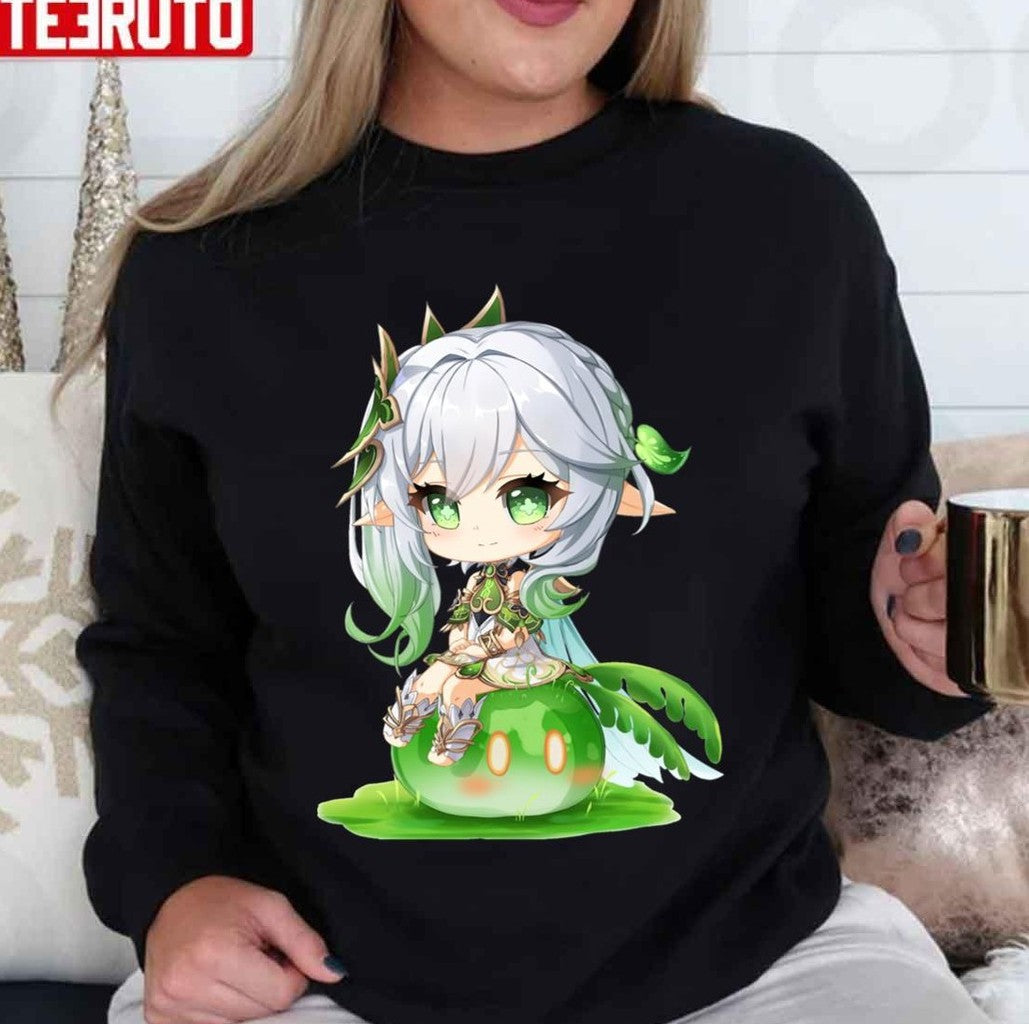 Sitting On A Plant Genshin Impact Nahida Unisex T-Shirt