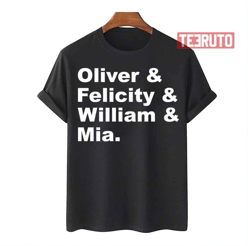 Oliver & Felicity & William & Mia Clayton Smoak Queen Family Unisex T-Shirt