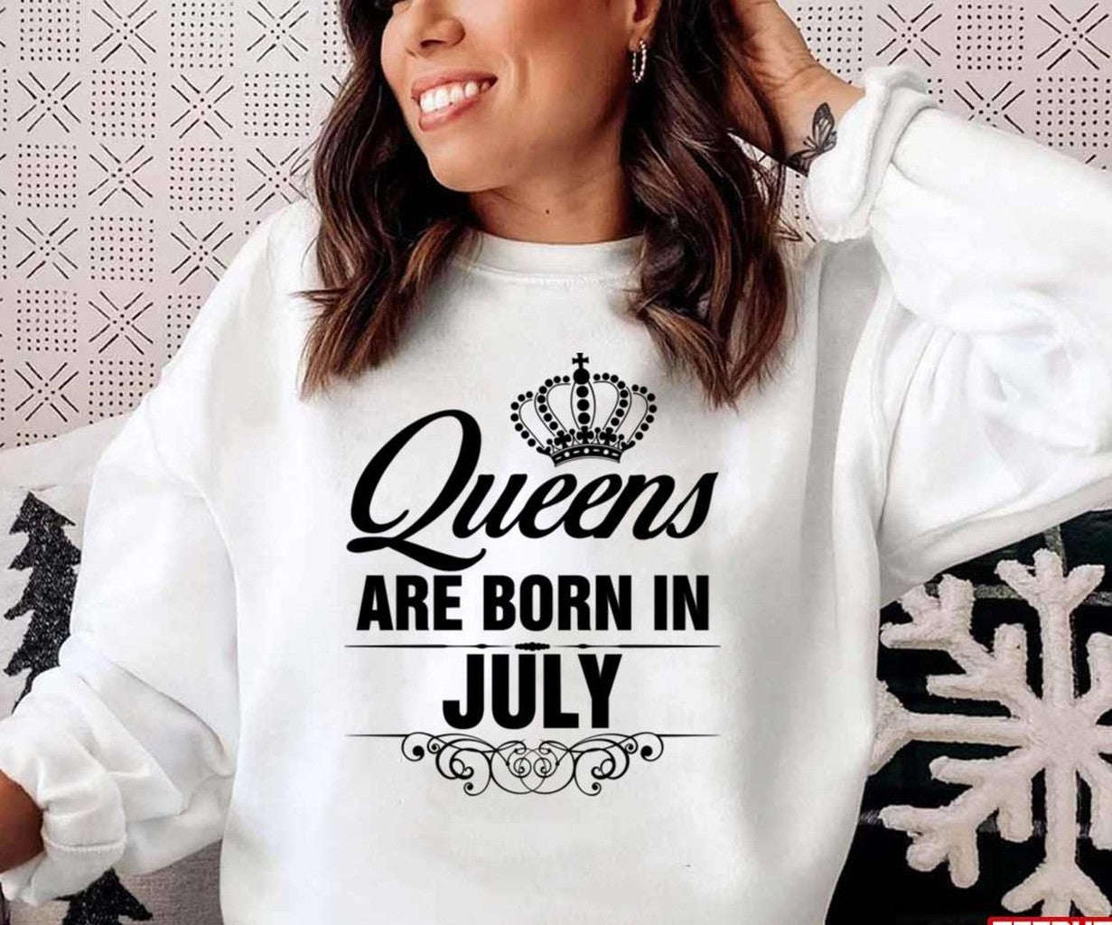 Queens Are Born In July Unisex T-Shirt