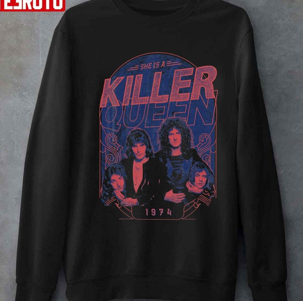 She Is A Killer Queen 1974 Unisex Sweatshirt