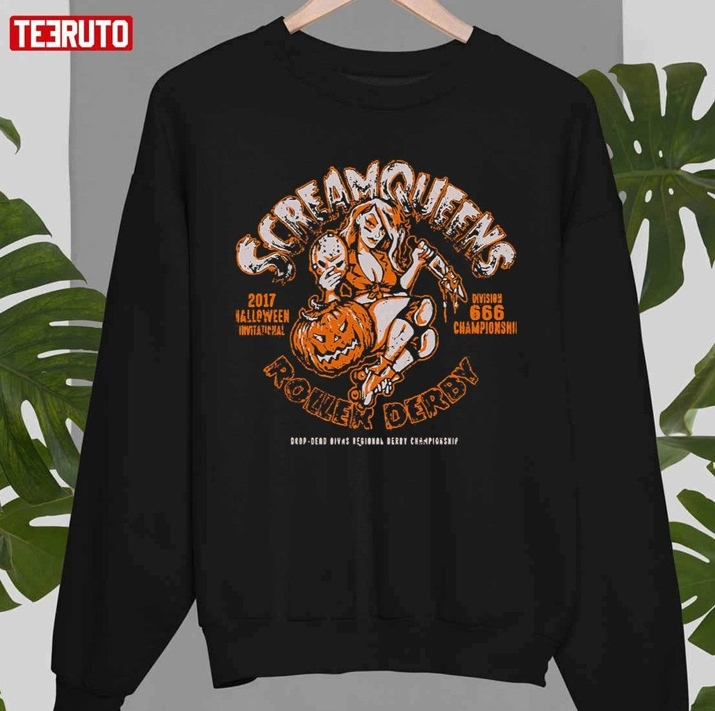 Scream Queens Roller Derby 2017 Halloween Invitational Unisex Sweatshirt