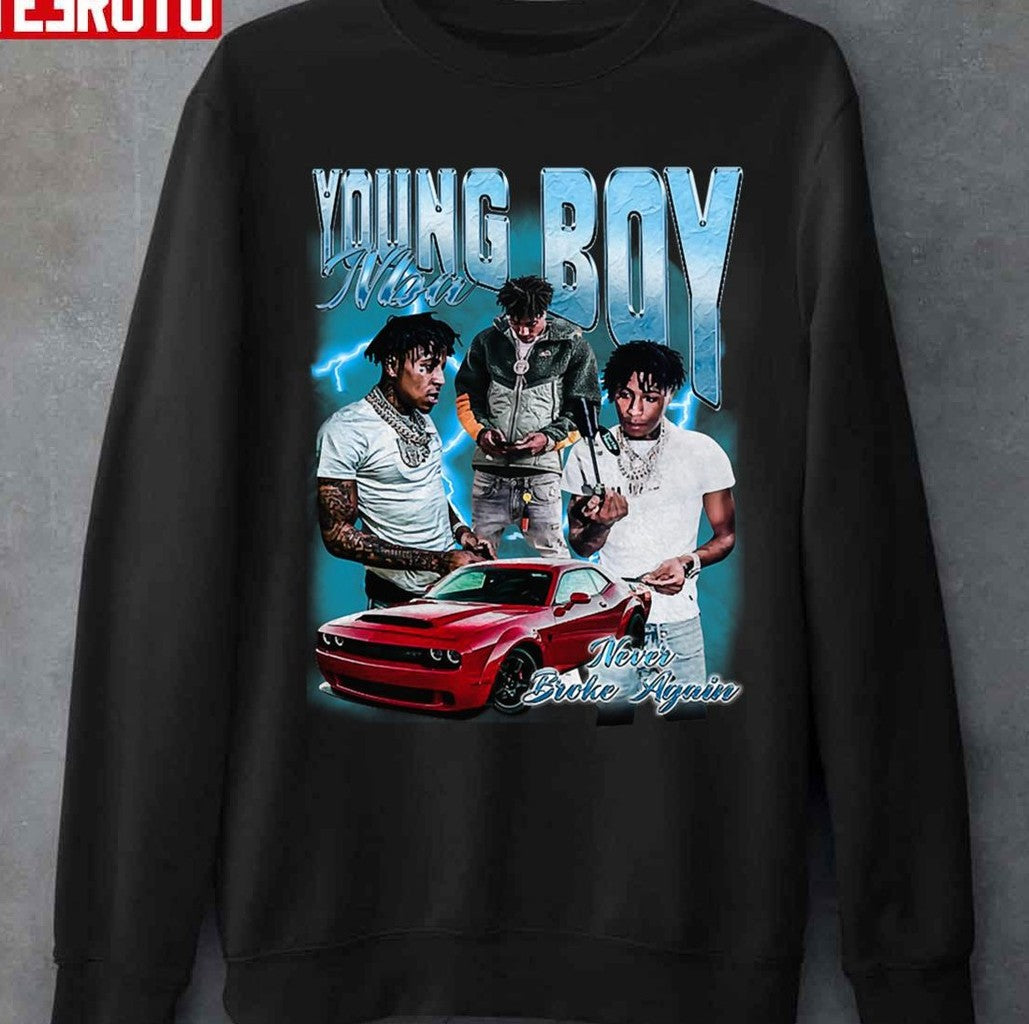 Nba Youngboy Retro Vintage Bootleg 90s Unisex T-Shirt