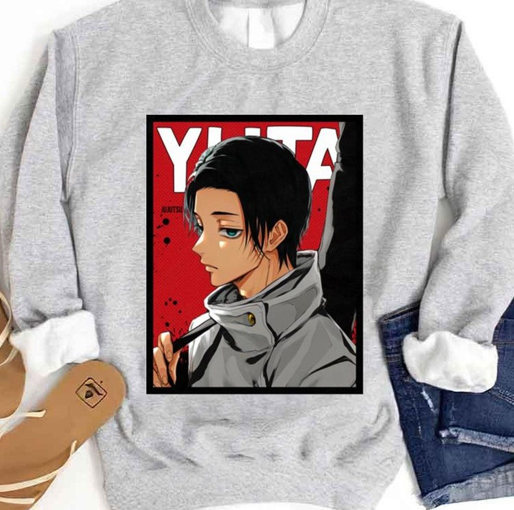 Red Comic Yuta Okkotsu Jujutsu Kaisen Design Unisex Sweatshirt