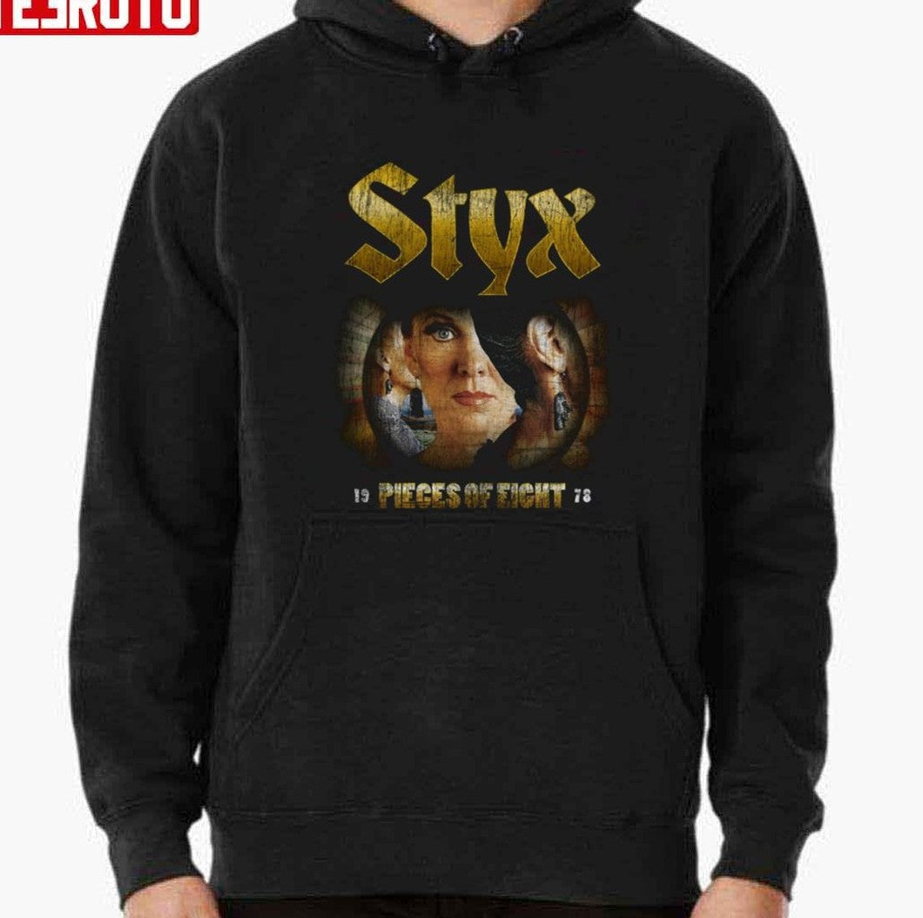 Pieces Of Eight Styx Rock Band 1978 Vintage Unisex T-Shirt