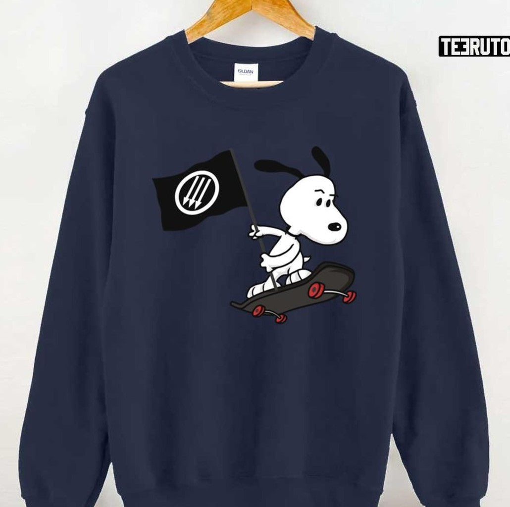 Antifa Antifascist Snoopy Dog Unisex T-Shirt