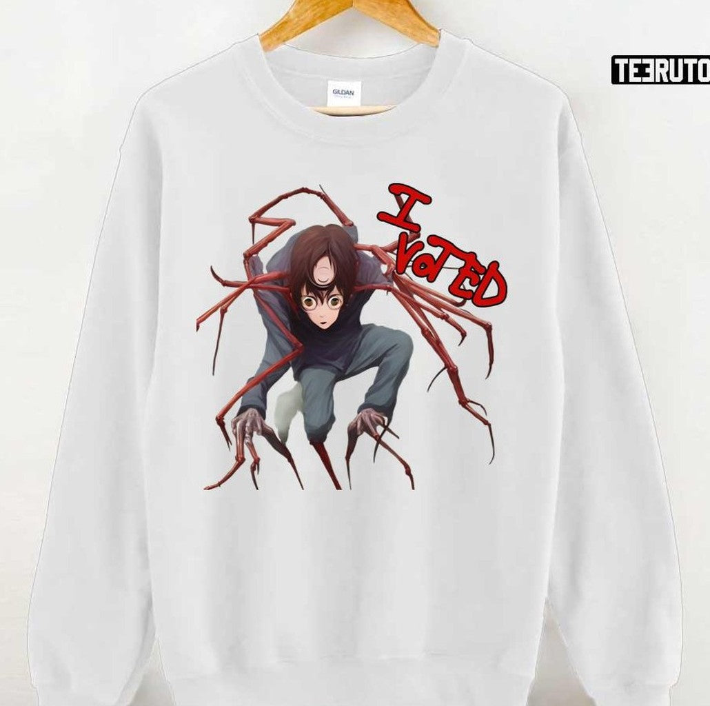 Anime Style Ulster County I Voted Funny Horror Election Unisex Hoodie