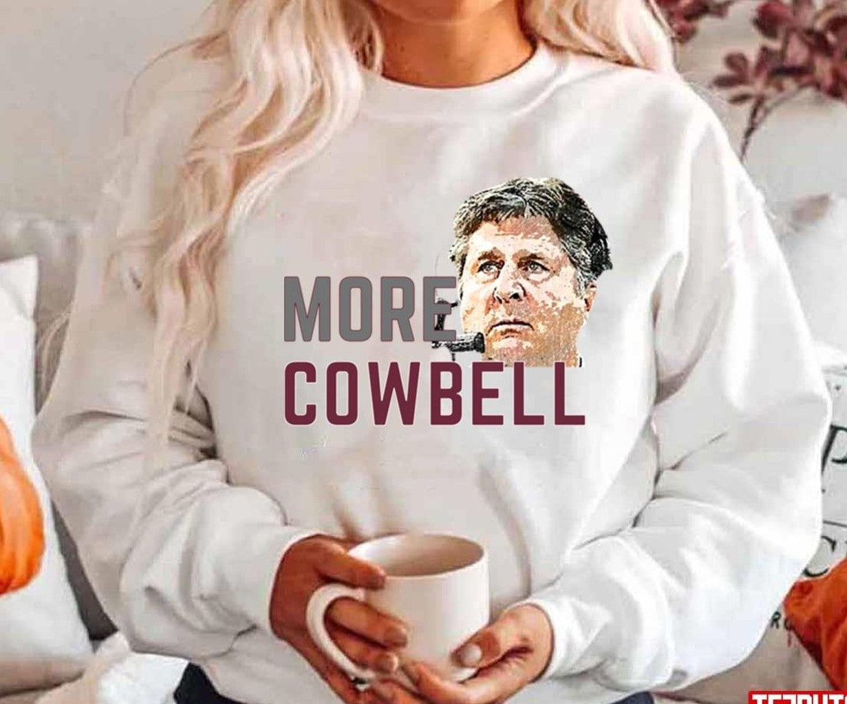 More Cowbell Mississippi Mike Leach Unisex Hoodie