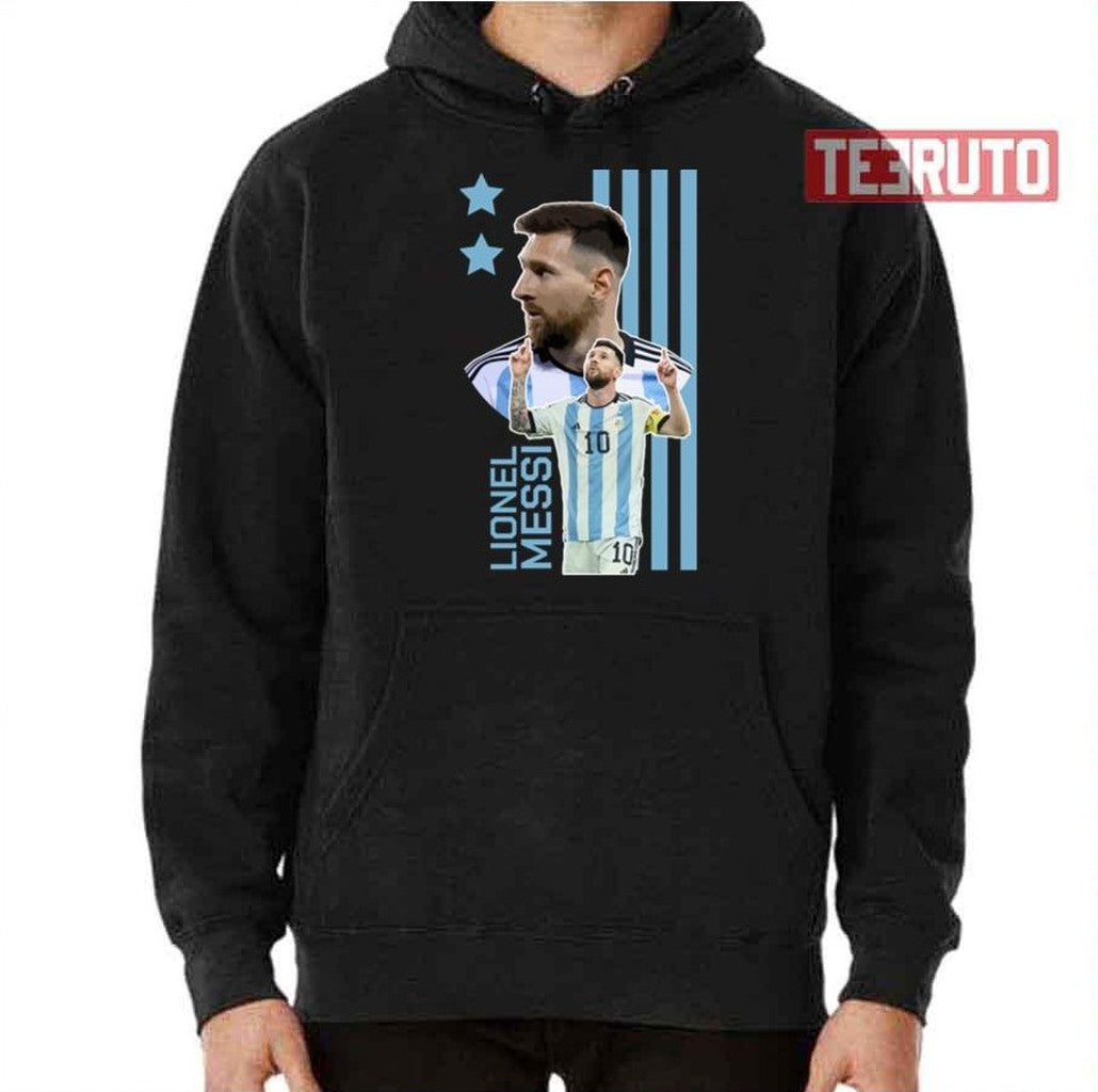 Argentina Colored Lionel Messi Unisex T-Shirt
