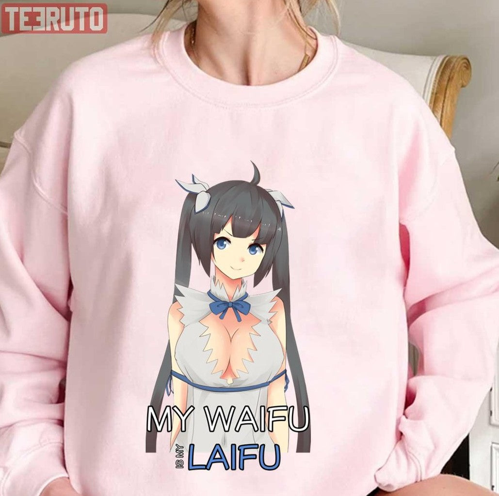 Anime Danmachi Hestia My Waifu Laifu Inspired Unisex Sweatshirt
