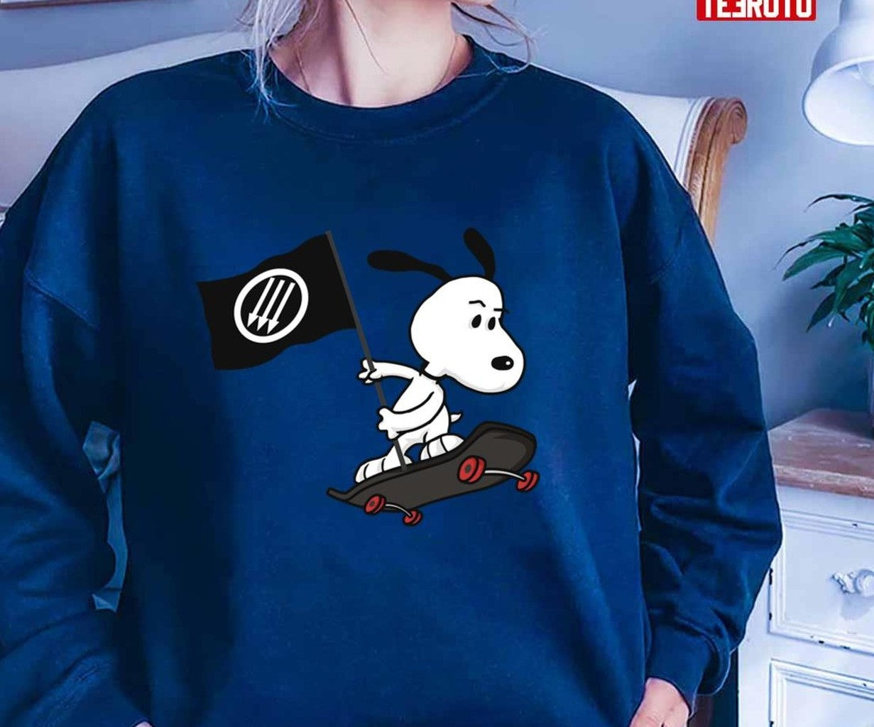 Antifa Antifascist Snoopy Dog Unisex T-Shirt