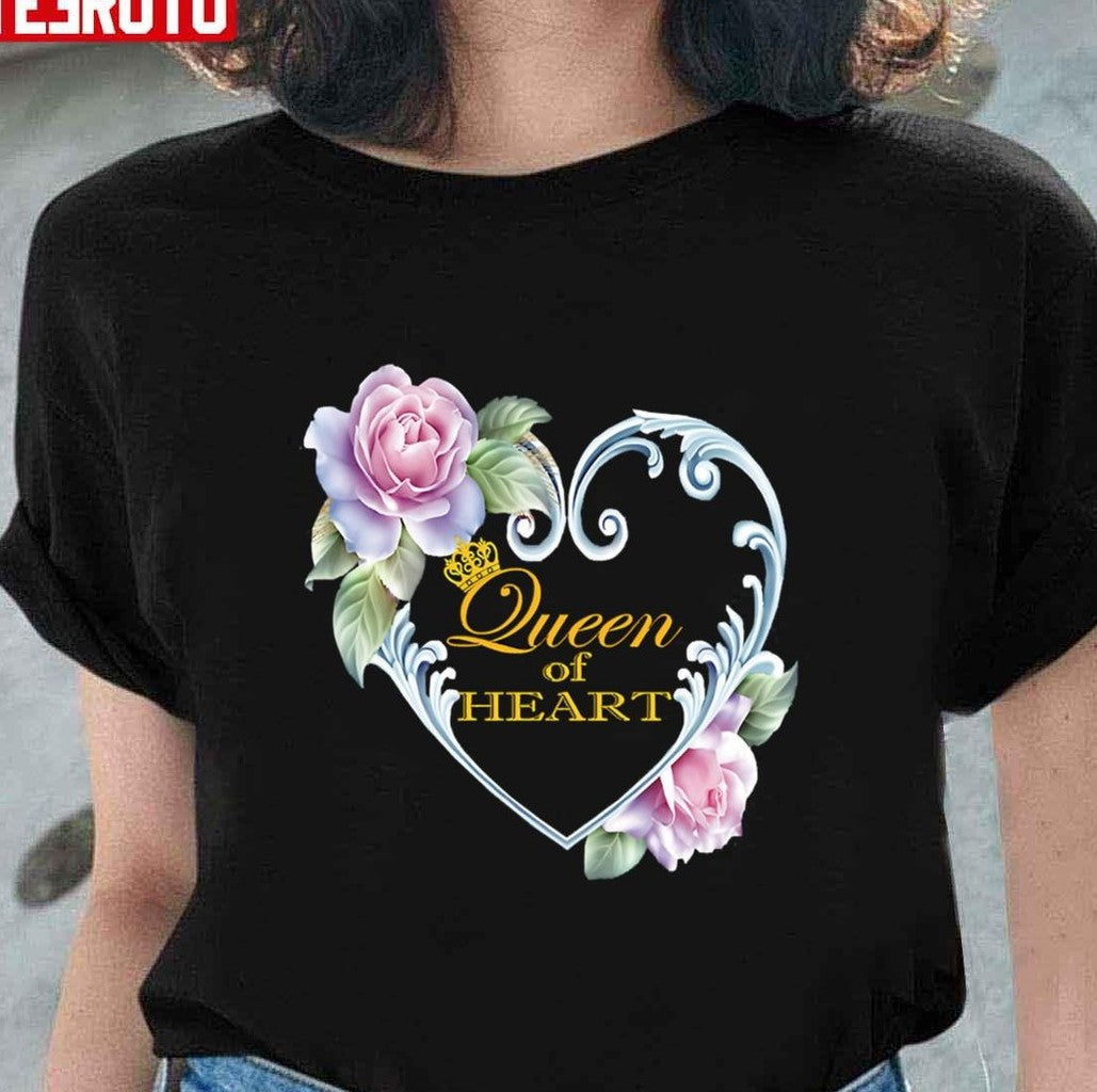 Qoh Queen Of Heart Queen Elizabeth II Unisex T-shirt