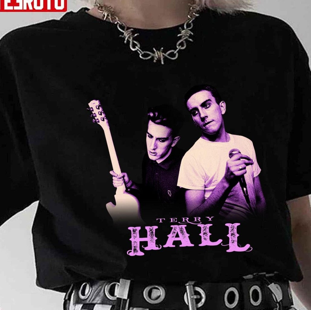 Terry Hall Black & Purple Art The Specials Band Unisex T-Shirt
