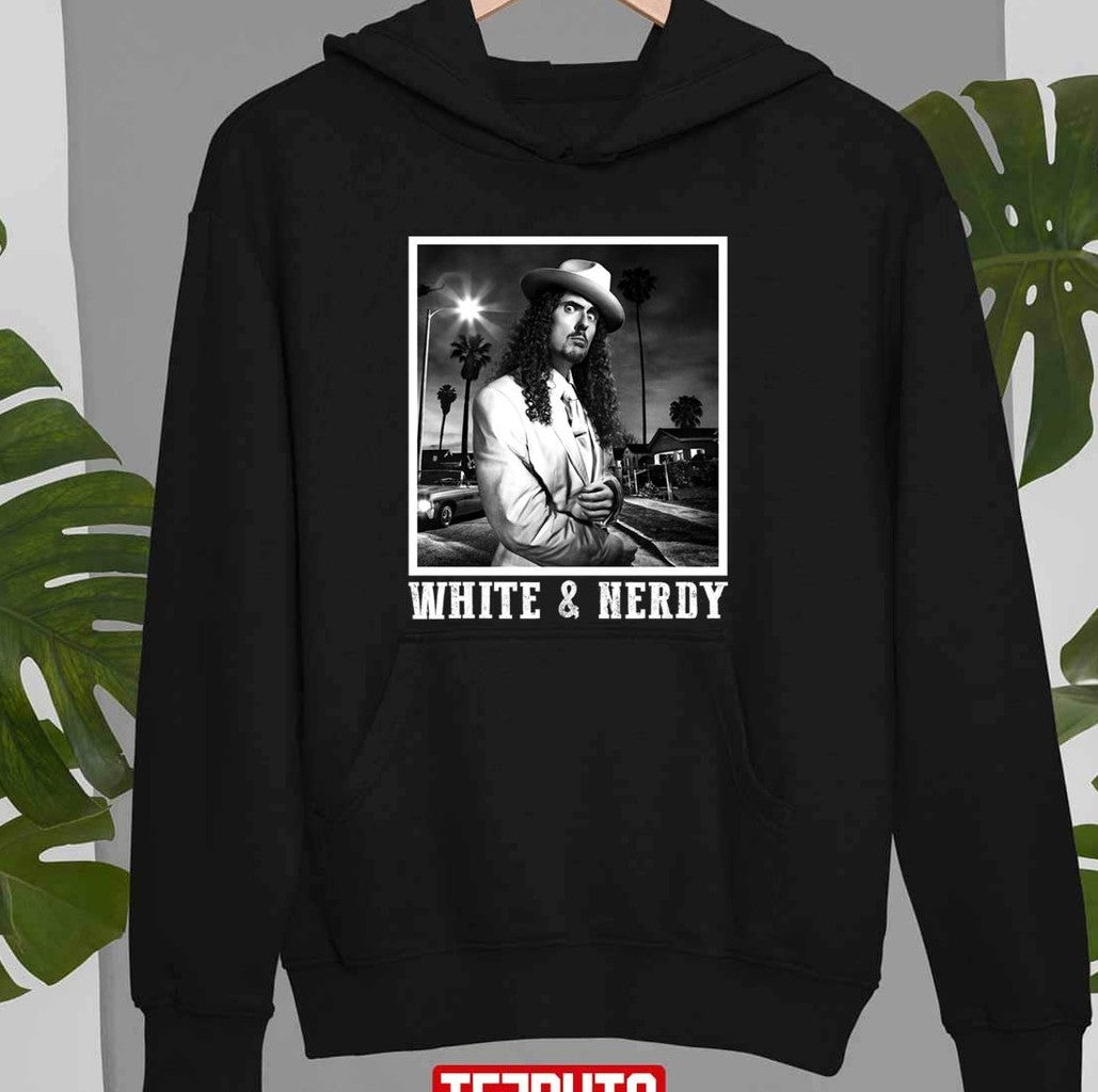 Rock Art Al Yanlovic White & Nerdy Weird Al Yankovic Unisex Sweatshirt
