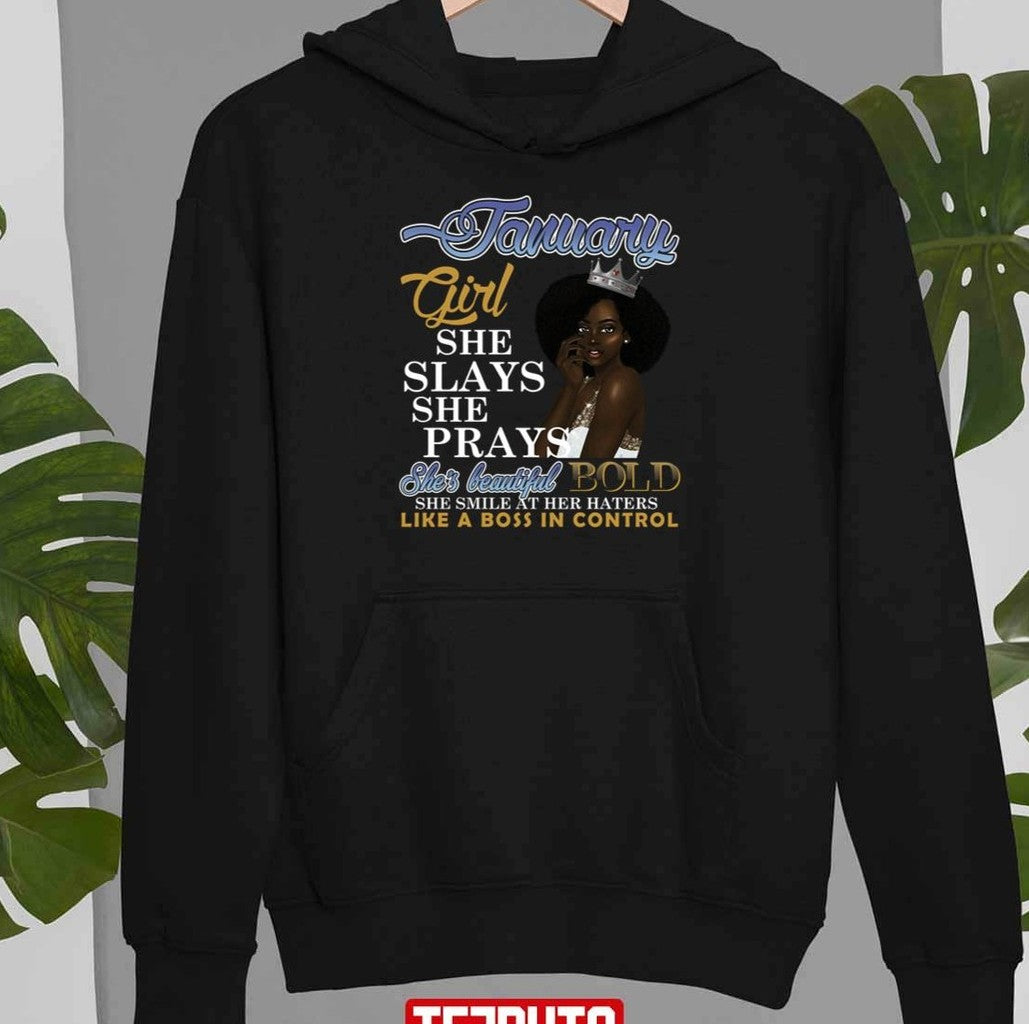Birthday In January Girl Queen T-Shirt