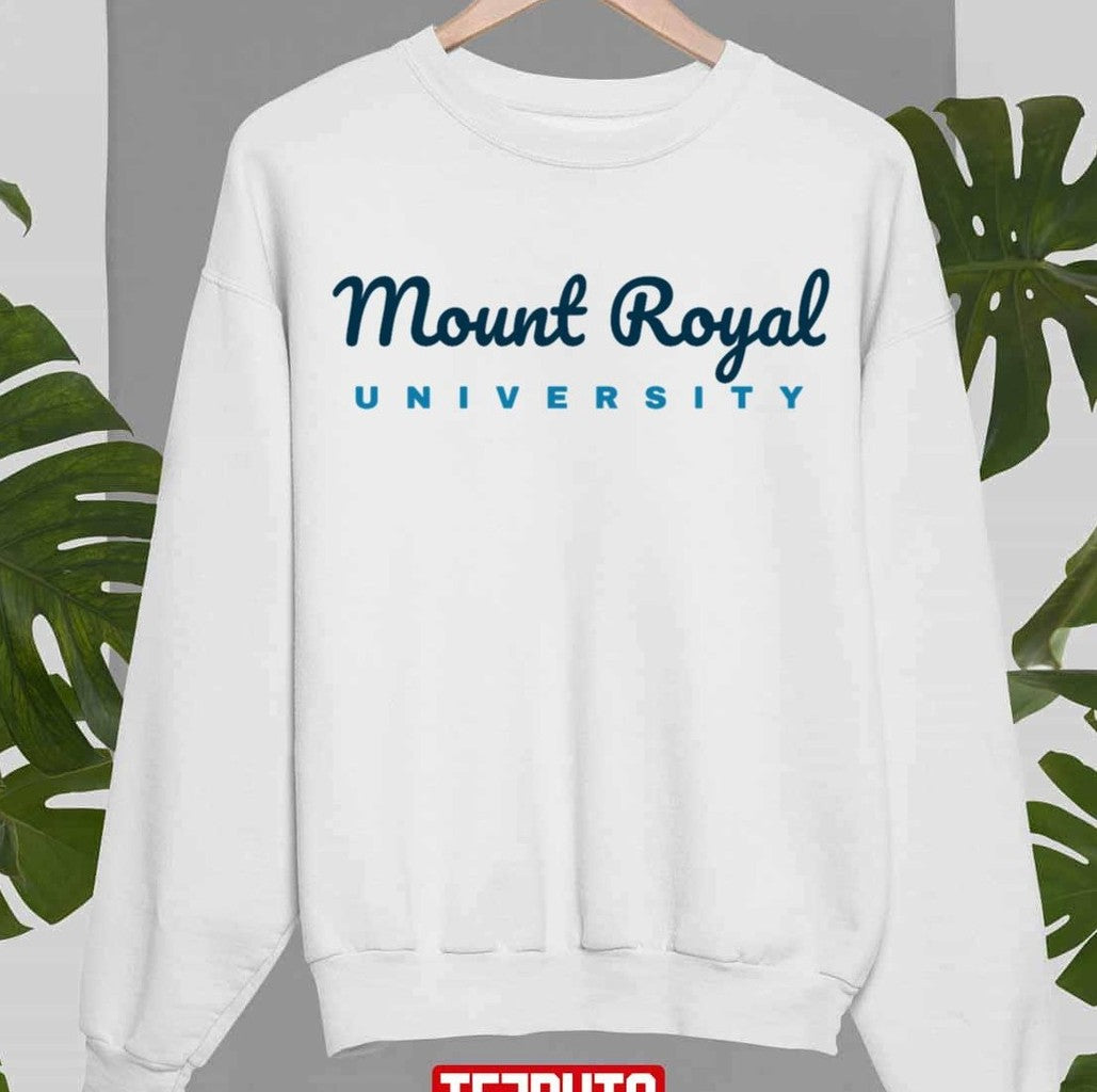 Mount Royal University Cursive Large Logo Unisex Sweatshirt