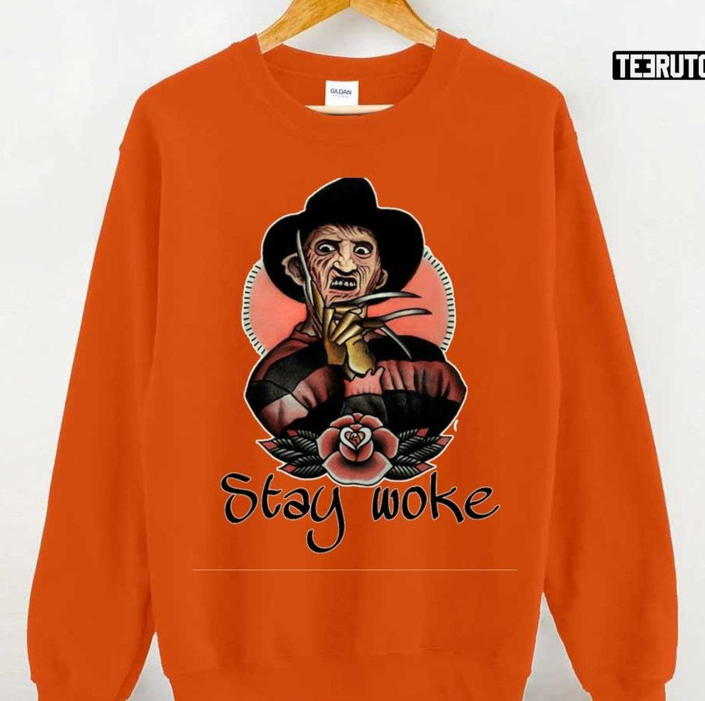 Stay Woke Freddy Krueger Halloween Unisex T-Shirt