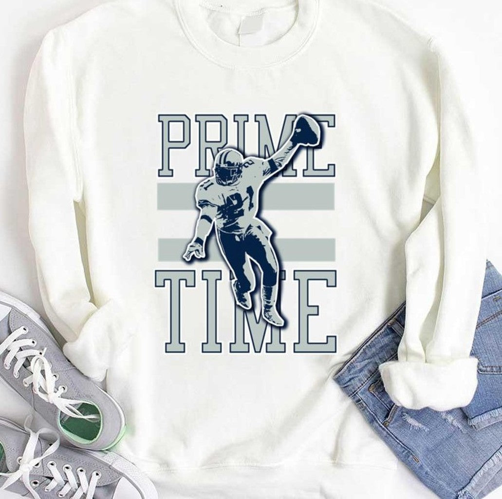 Prime Time Dallas Football And Retro Texas Stadium Unisex T-shirt