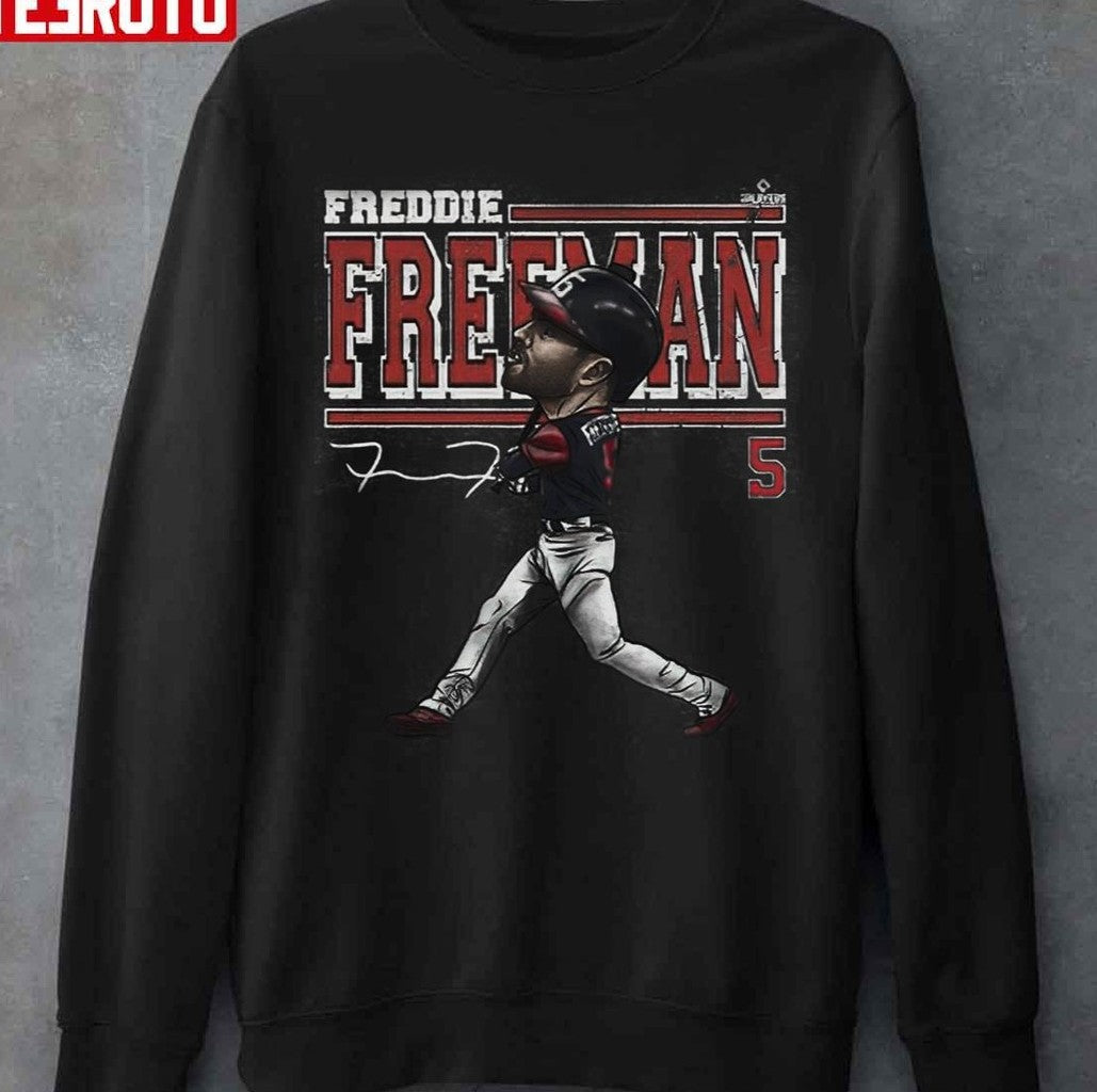 Atlanta Baseball Freddie Freeman Cartoon Unisex Hoodie