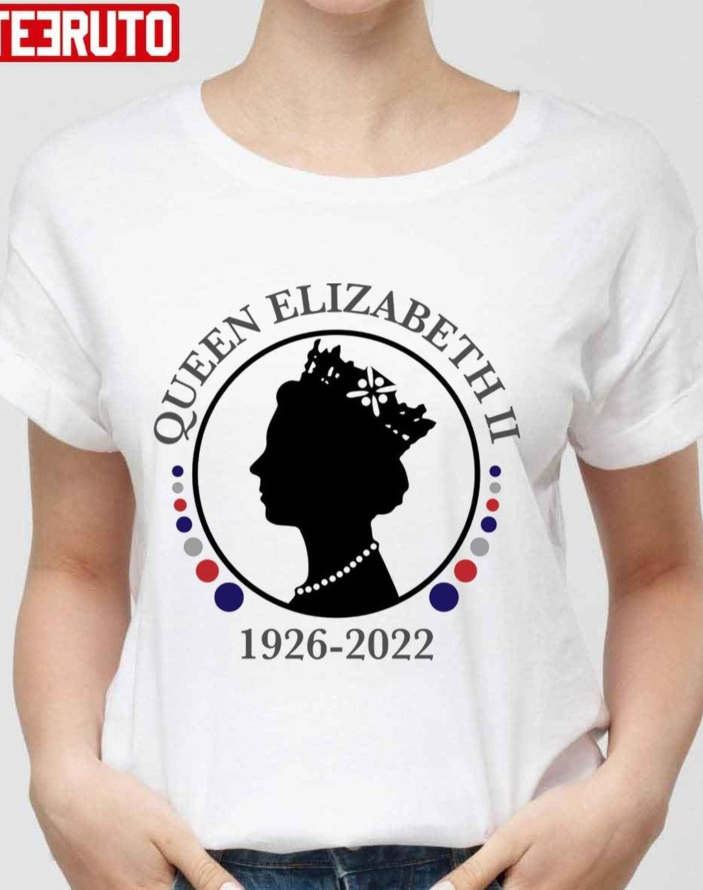 Queen Elizabeth II Life Dates Emblem Unisex T-Shirt