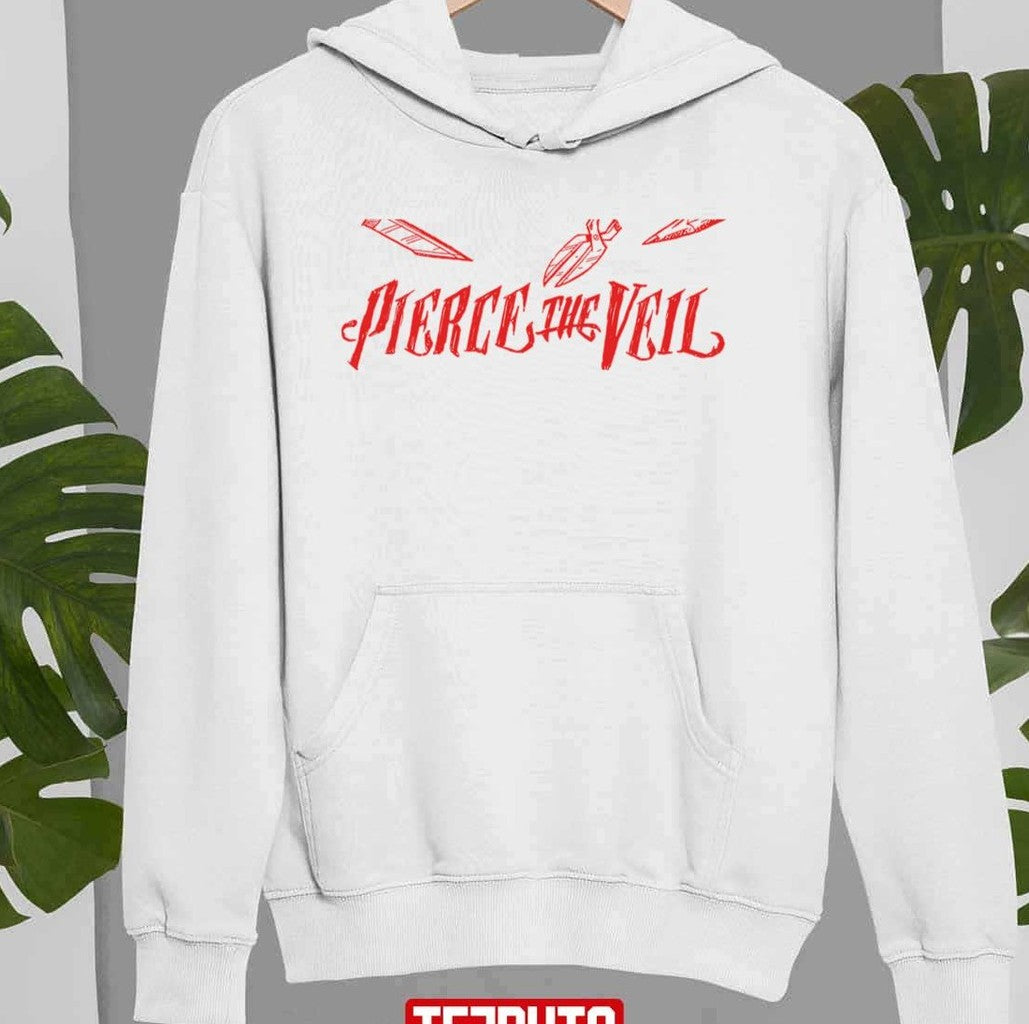 Pierce The Veil Rock Band Red Text Unisex T-Shirt