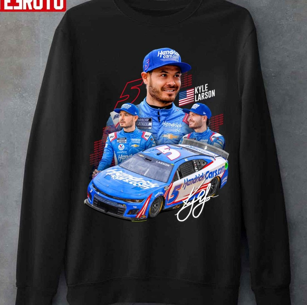 New Kyle Larson Next Gen 2022 Collage Unisex Hoodie