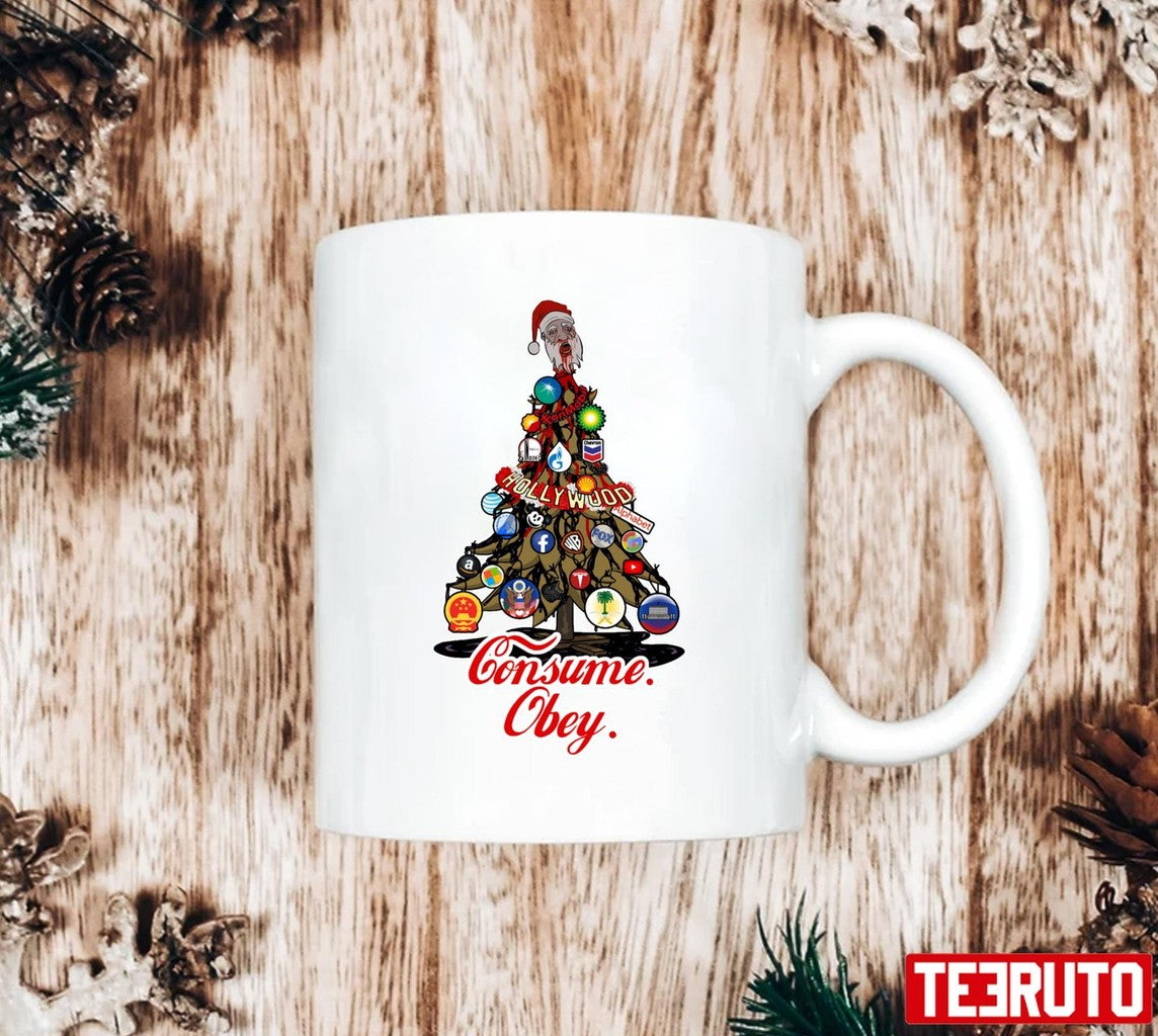 Anticapitalist Christmas Tree Unisex Sweatshirt