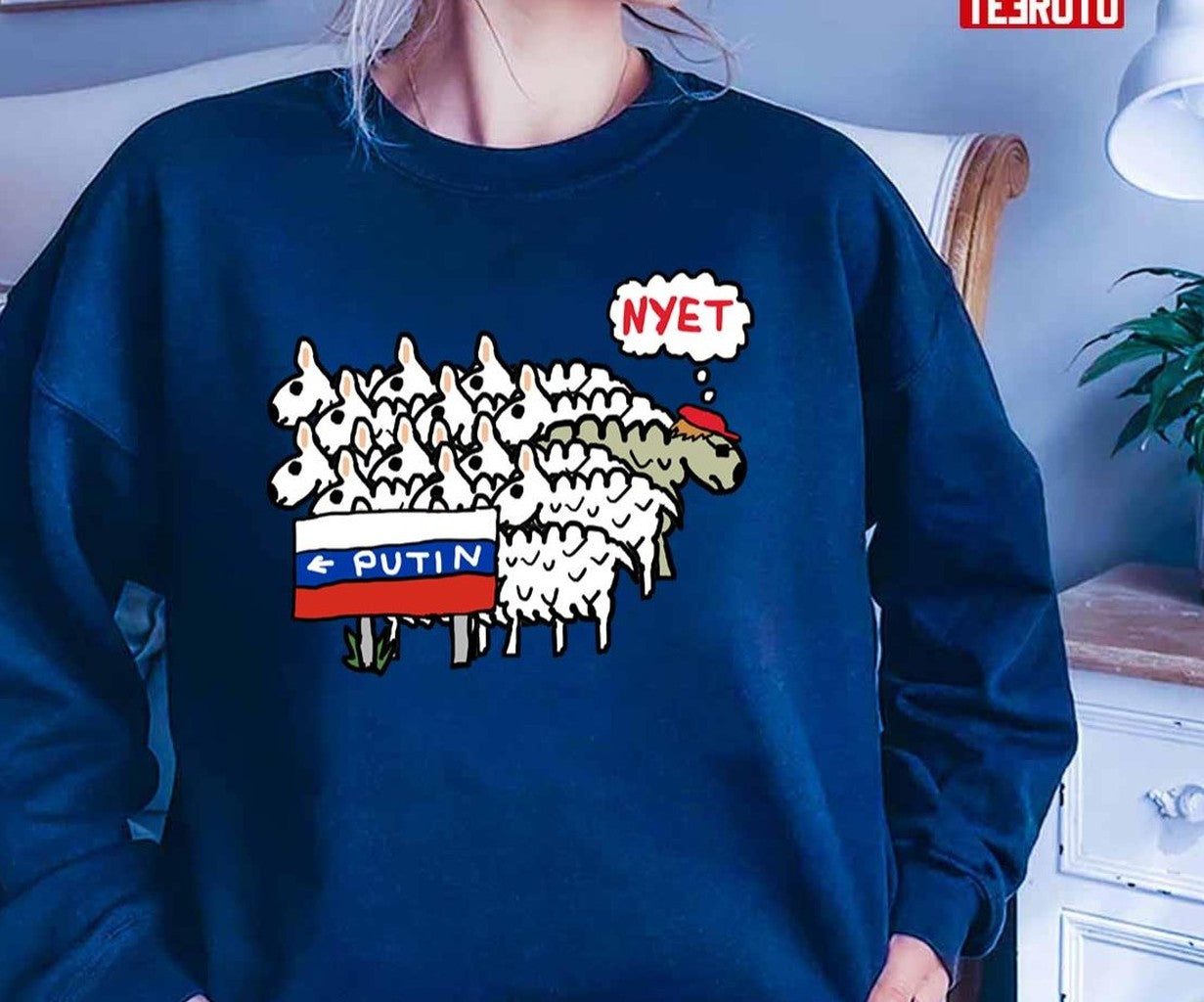 Anti Putin Nyet Unisex T-Shirt