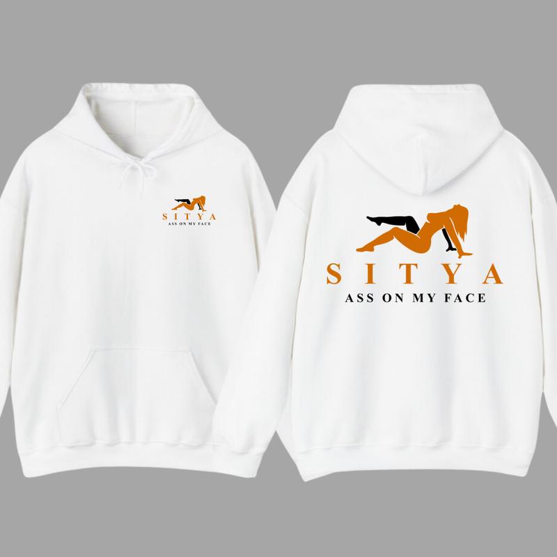 Sit On My Face Funny 2 Side Printed T-shirt Sweatshirt Hoodie, SITYA Shirt, Menswear Sweaters Underwear Tops Pullover Man Casual Long Sleeve Wetsuit